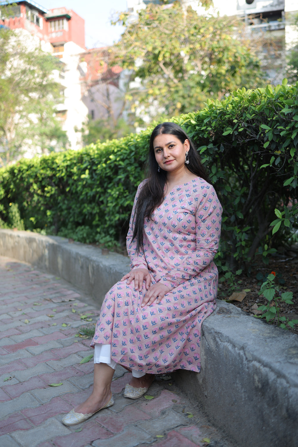 rosebud charm kurta set