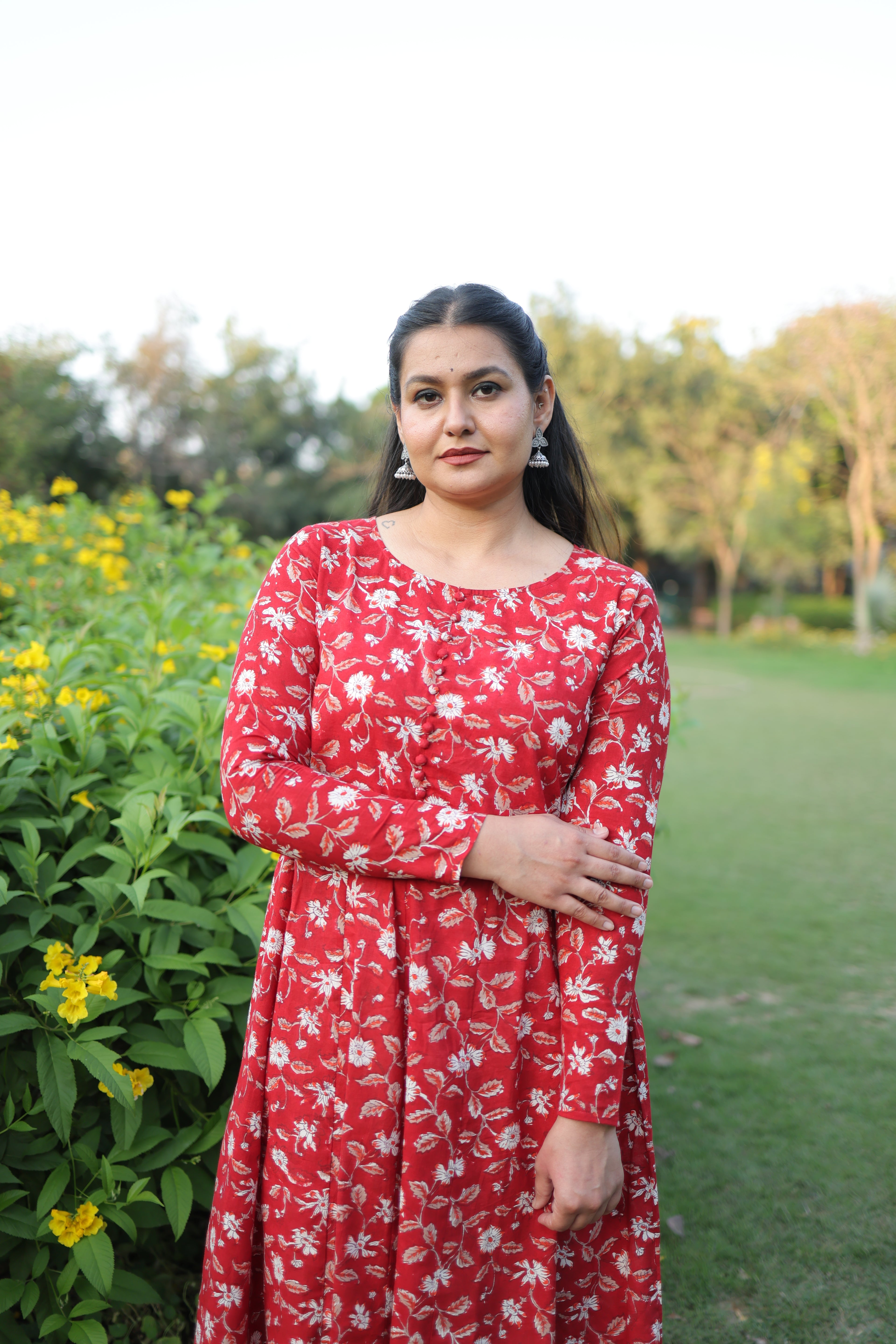 Rani bloom kurta