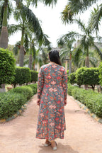 Rust bloom kurta