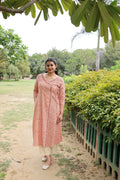 Blush Angrakha Wrap Kurta