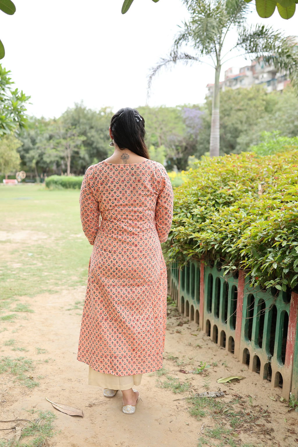 Blush Angrakha Wrap Kurta