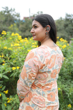 Peach Meadow Angrakha Wrap Kurta