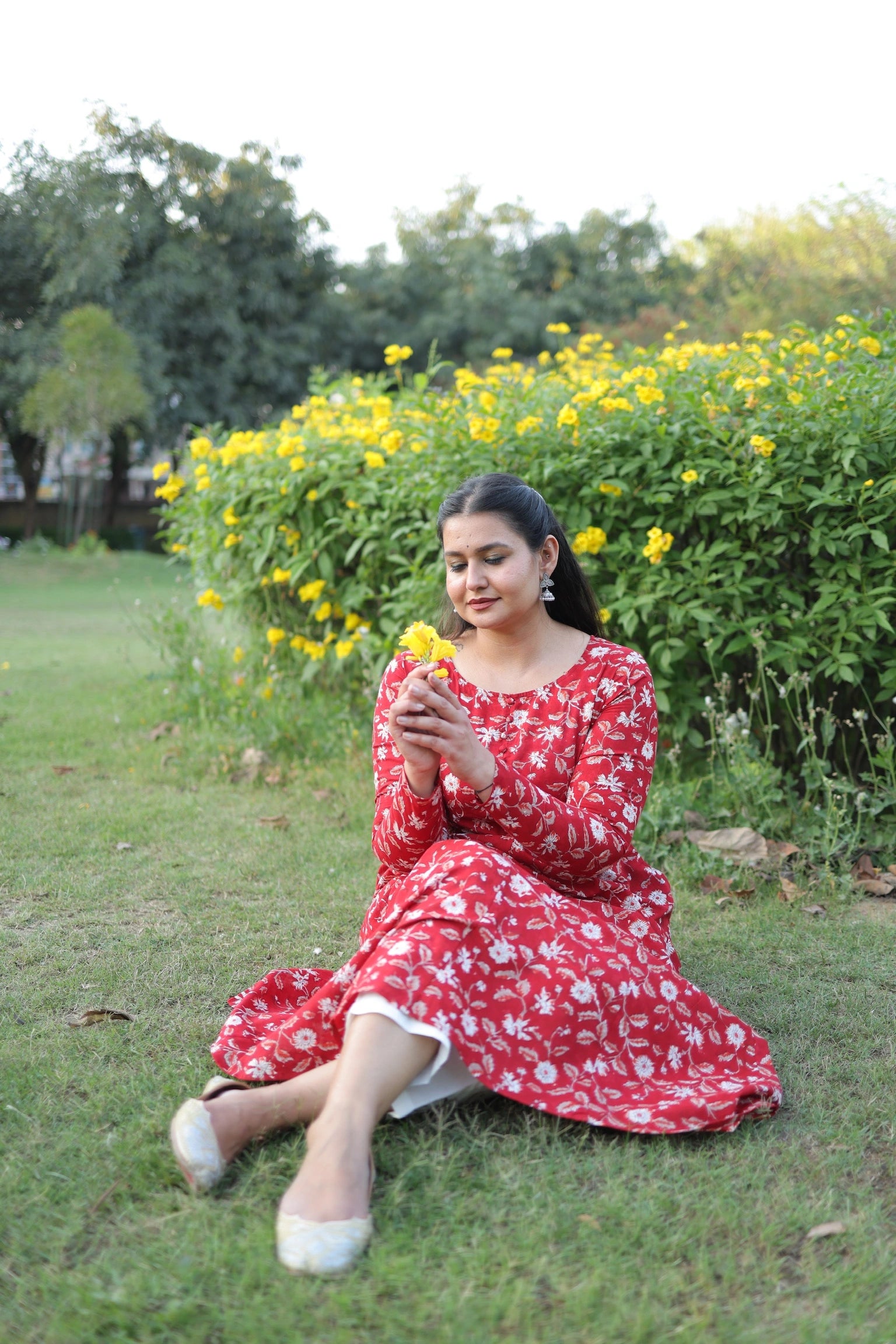 Rani bloom kurta