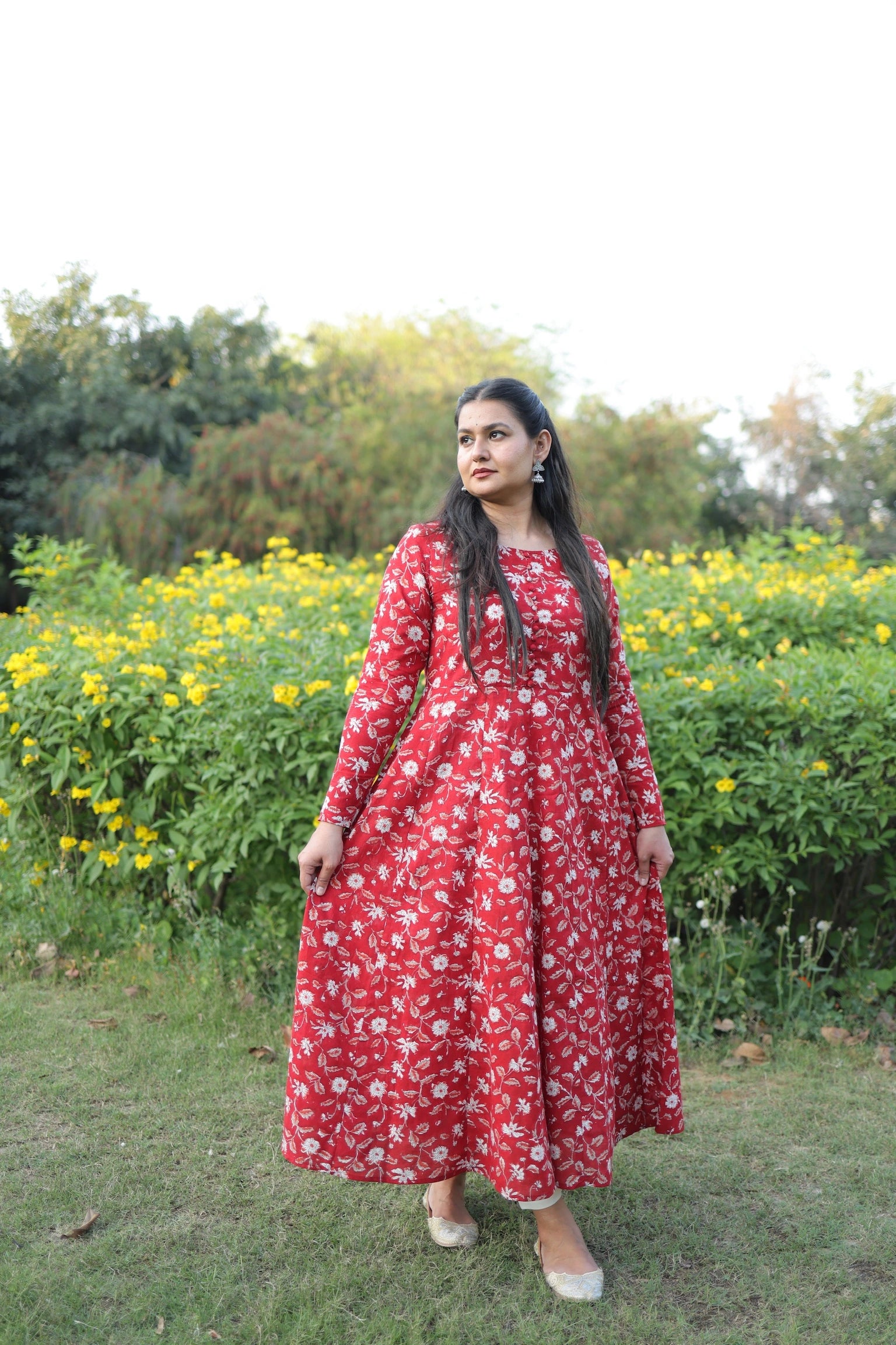 Rani bloom kurta