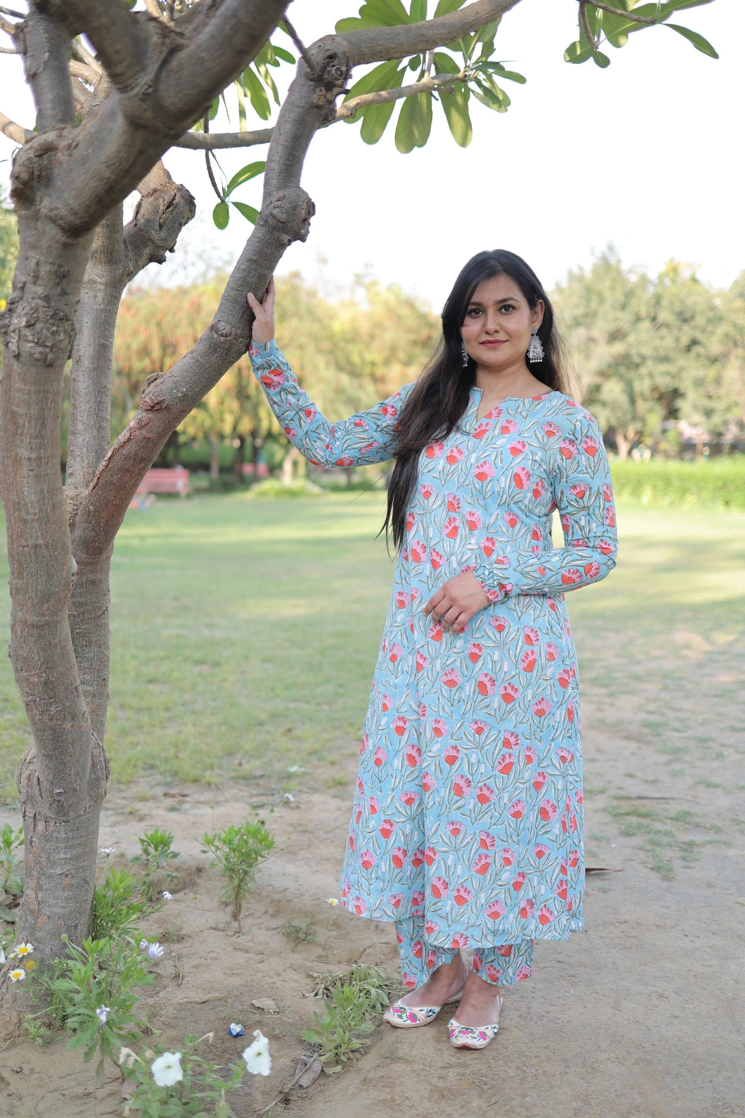 Blush tulip kurta set